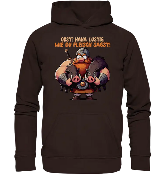 Lustig wie du Fleisch sagst  - Unisex Hoodie - Donnerwolf