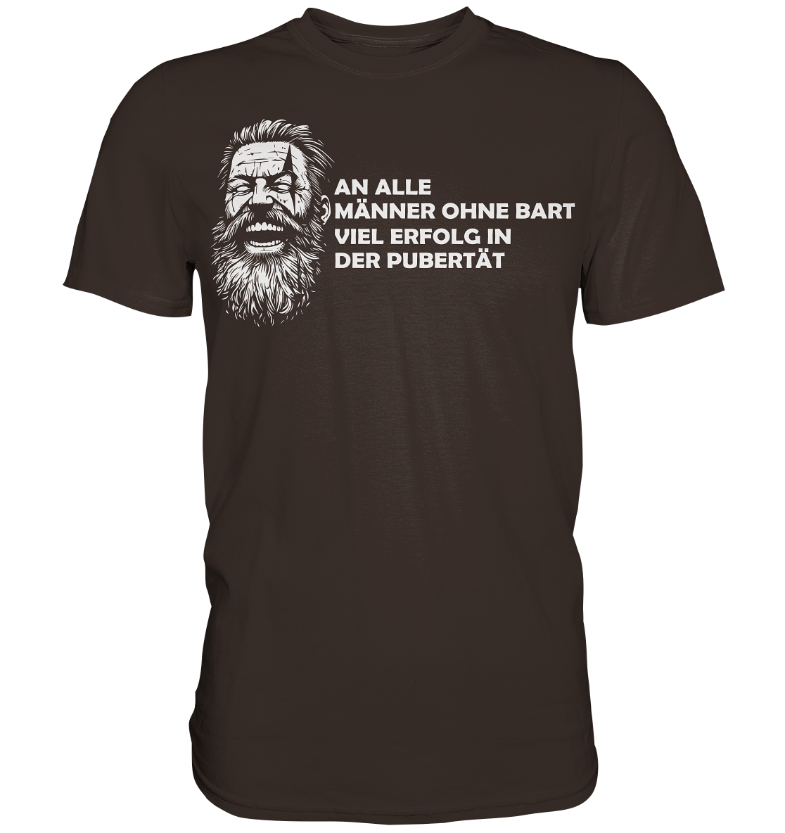 Männer ohne Bart - Herren Shirt - Brown / XS - Unisex-Shirts