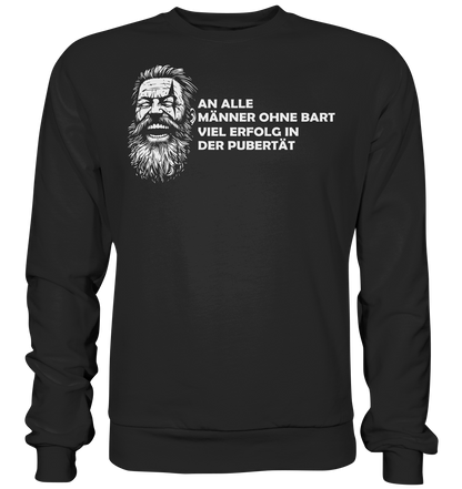 Männer ohne Bart - Unisex Sweatshirt - Deep Black / XS - Sweatshirts