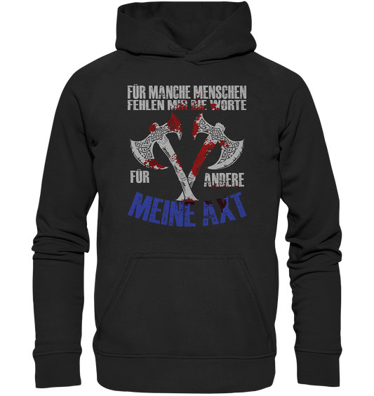 Meine Axt - Unisex Hoodie - Deep Black / XS - Hoodies