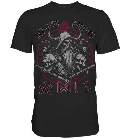 Odin Hugin Munin - Herren Shirt - Black / XS - Unisex-Shirts