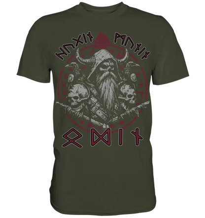 Odin Hugin Munin - Herren Shirt - Urban Khaki / XS - Unisex-Shirts