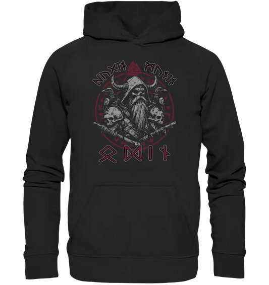 Odin Hugin Munin - Unisex Hoodie - Deep Black / XS - Hoodies