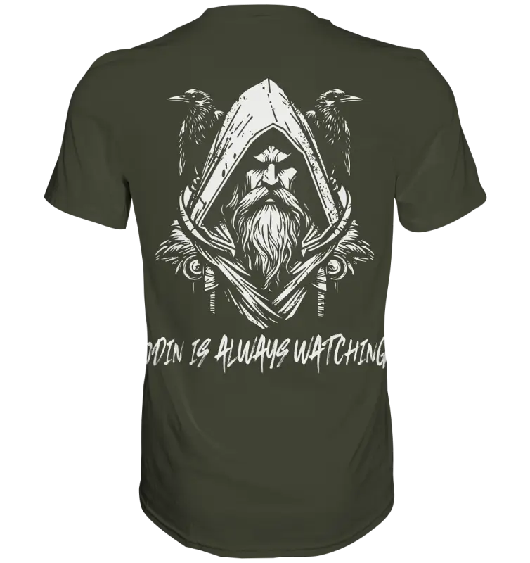 Odin is Always watching Männer Shirt Premium Qualität & Beidseitiger Druck - Unisex-Shirts