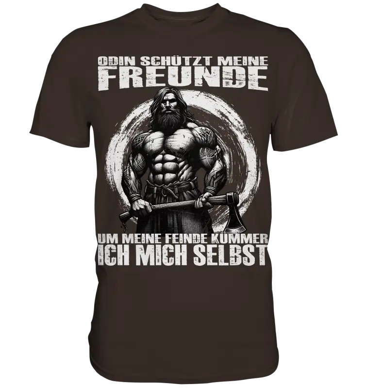 Odin schütze meine Freunde - Herren Shirt - Donnerwolf