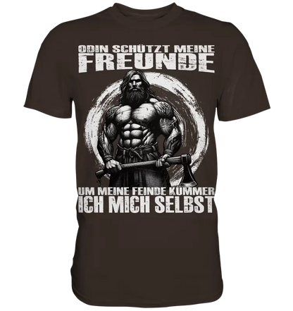 Odin schütze meine Freunde - Herren Shirt - Donnerwolf