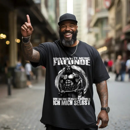 Odin schütze meine Freunde - Herren Shirt - Donnerwolf