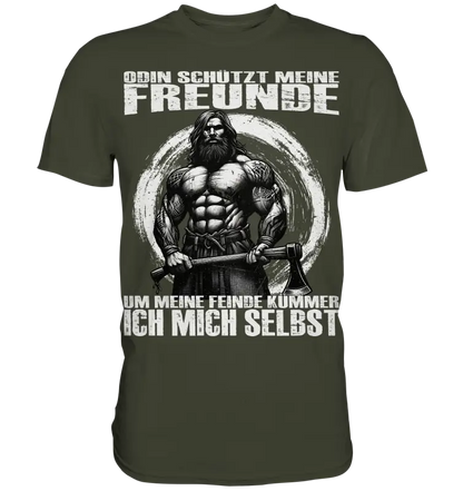 Odin schütze meine Freunde - Herren Shirt - Donnerwolf