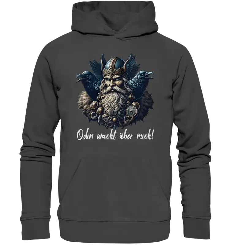 Odin wacht über mich  - Organic Basic Hoodie - Donnerwolf