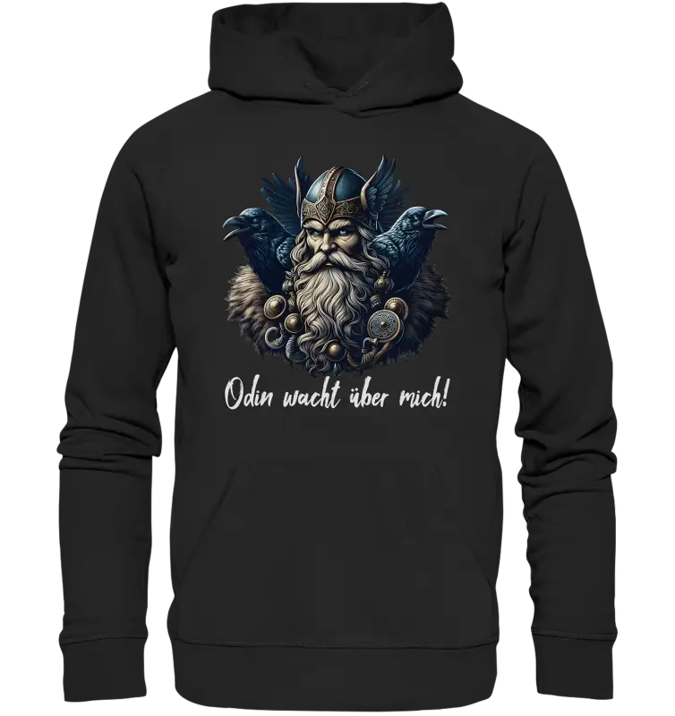 Odin wacht über mich  - Organic Basic Hoodie - Donnerwolf