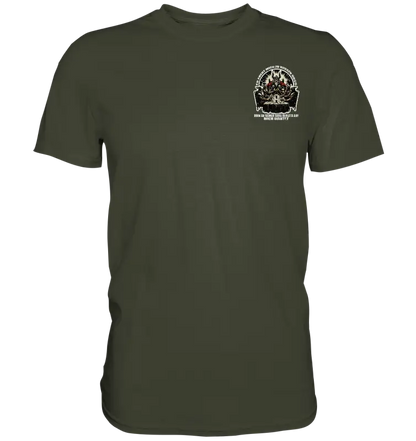 Odin wartet an seiner Tafel auf mich  - Premium Shirt (Beidseitiger Druck) - Donnerwolf