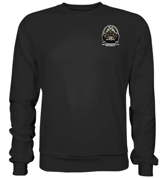 Odin wartet an seiner Tafel auf mich  - Sweatshirt (Beidseitiger Druck) - Donnerwolf