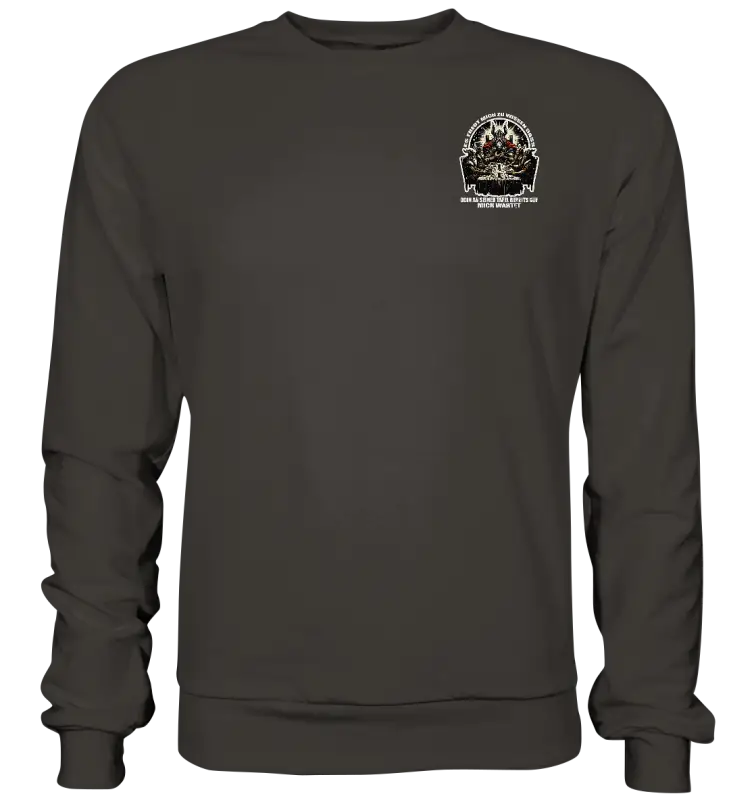 Odin wartet an seiner Tafel auf mich  - Sweatshirt (Beidseitiger Druck) - Donnerwolf