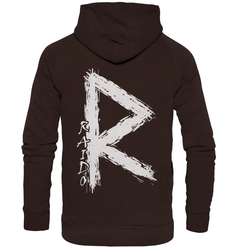 "Raido Rune" Wikinger-Premiumshirt – Der Weg des Reisenden - Unisex Hoodie - Donnerwolf