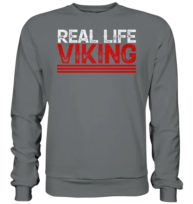 Real Life Viking - Basic Sweatshirt - Steel Grey (Solid) / XS - Sweatshirts