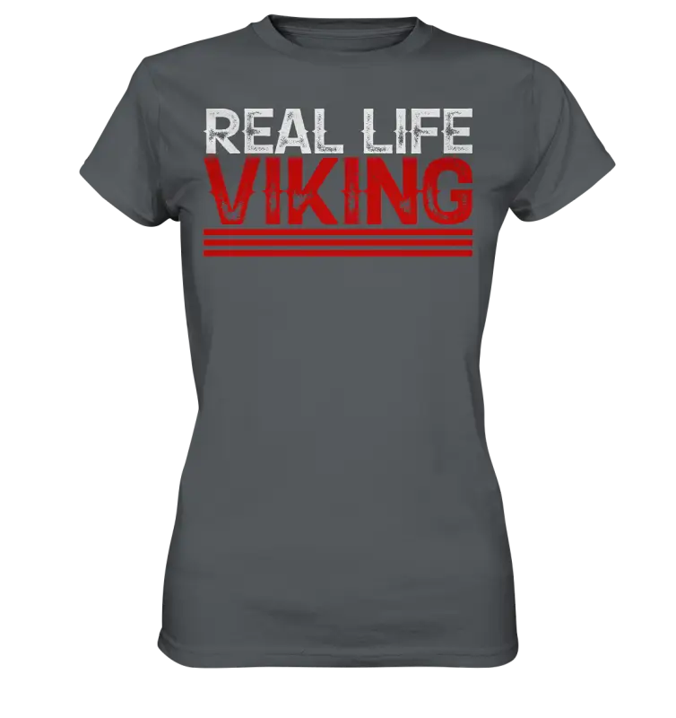 Real Life Viking - Damen Shirt - Dark Grey / XS - Lady-Shirts
