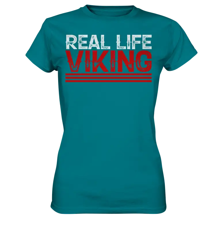 Real Life Viking - Damen Shirt - Diva Blue / XS - Lady-Shirts