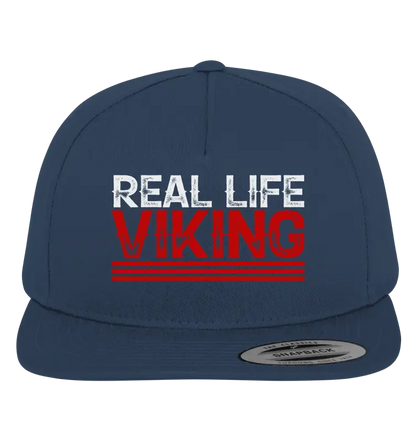 Real Life Viking - Premium Snapback - Navy / Green / One Size - Kappen & Mützen