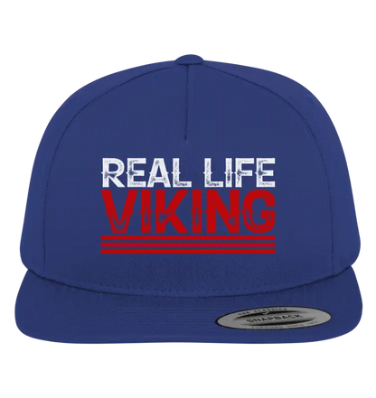 Real Life Viking - Premium Snapback - Royal / Green / One Size - Kappen & Mützen