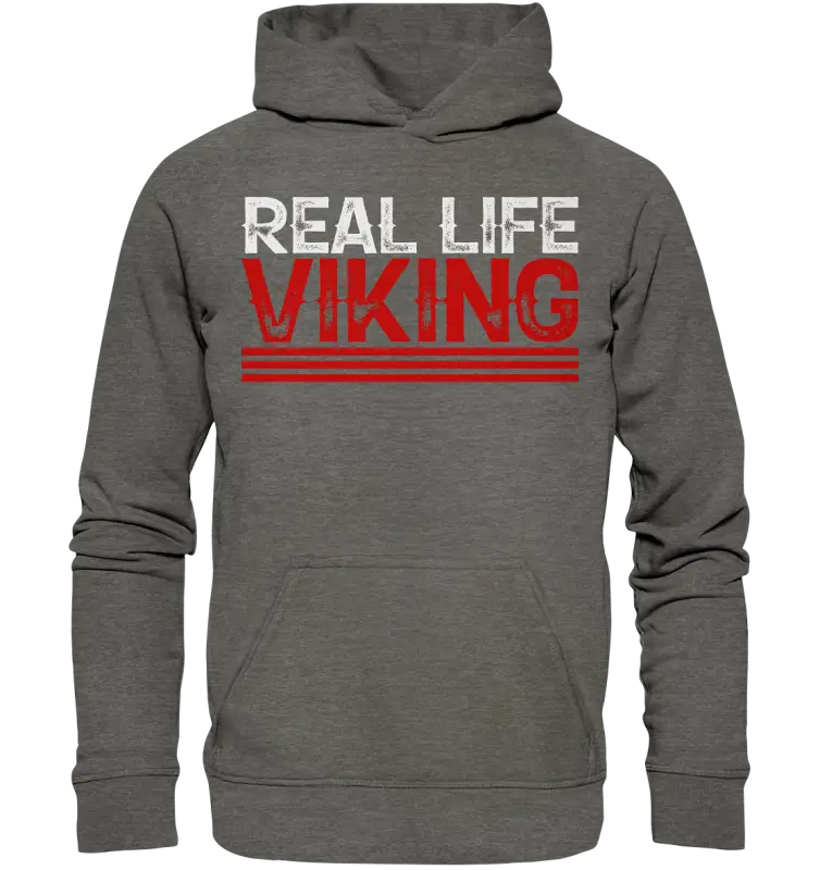 Real Life Viking - Unisex Hoodie - Charcoal (Heather) / XS - Hoodies