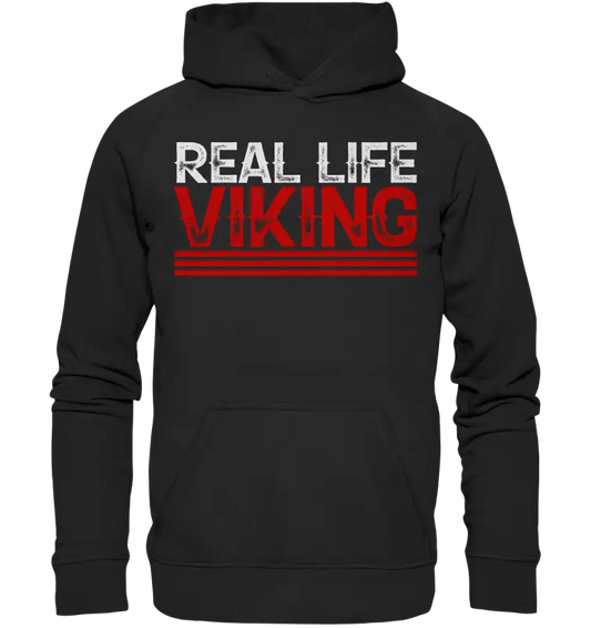 Real Life Viking - Unisex Hoodie - Deep Black / XS - Hoodies