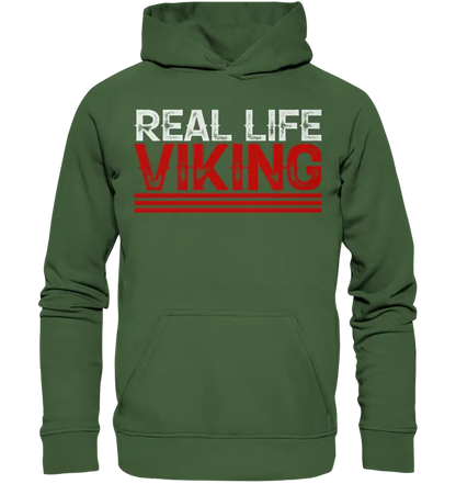 Real Life Viking - Unisex Hoodie - Earthy Green / XS - Hoodies