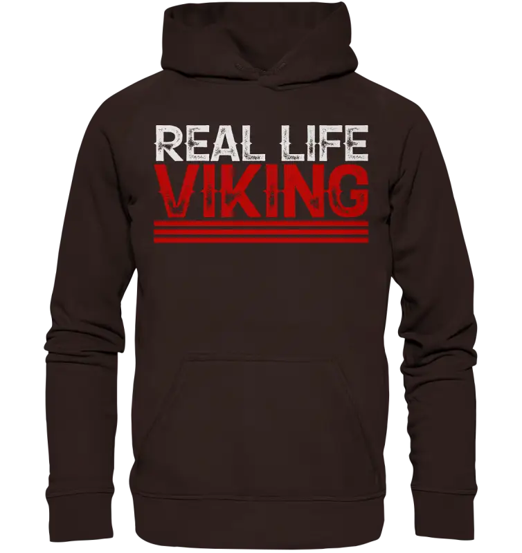 Real Life Viking - Unisex Hoodie - Hot Chocolate / XS - Hoodies