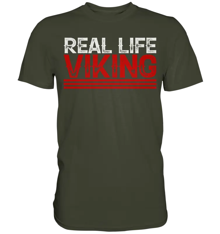 Real Life Viking - Wikinger Herren Shirt - Urban Khaki / XS - Unisex-Shirts