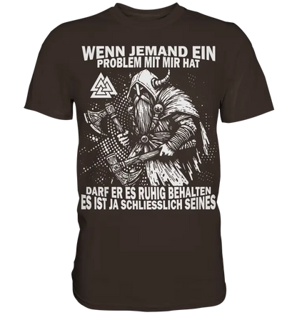 Sein Problem - Herren Shirt - Brown / XS - Unisex-Shirts