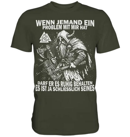 Sein Problem - Herren Shirt - Urban Khaki / XS - Unisex-Shirts