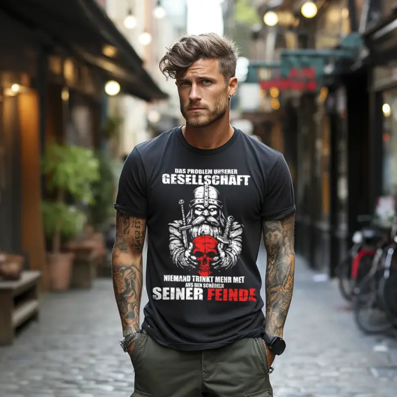 Seiner Feinde - Premium Shirt - Donnerwolf