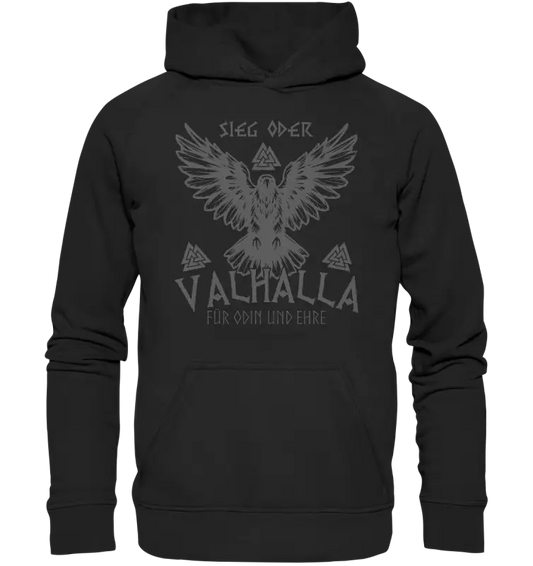 Sieg oder Valhalla - Unisex Hoodie - Deep Black / XS - Hoodies