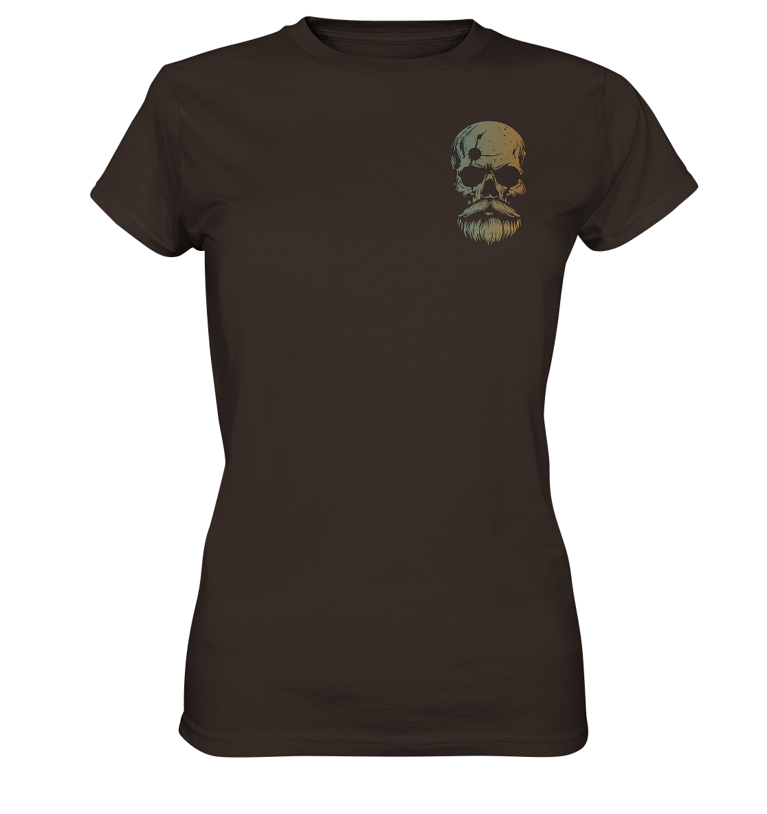 Skull Viking - Damen Shirt - Brown / XS - Lady-Shirts