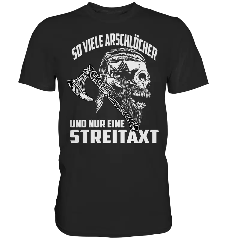 SO VIELE ARSCHLÖCHER - Herren Premium Shirt - Donnerwolf