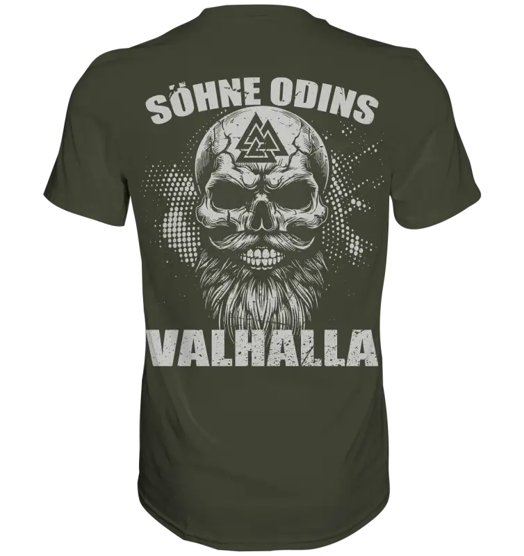 Söhne Odins - Premium Shirt (Beidseitiger Druck) - Donnerwolf