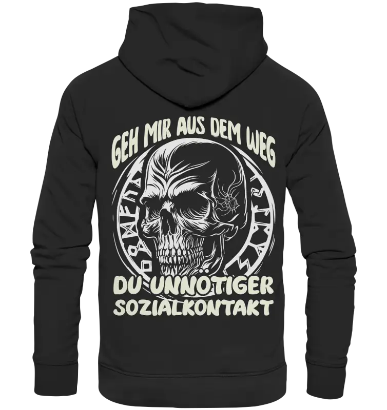 Sozialkontakt - Organic Basic Hoodie - Donnerwolf