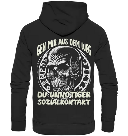 Sozialkontakt - Organic Basic Hoodie - Donnerwolf