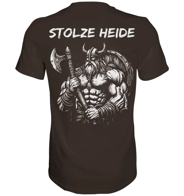 Stolze Heide - Premium Shirt (Beidseitiger Druck) - Unisex-Shirts