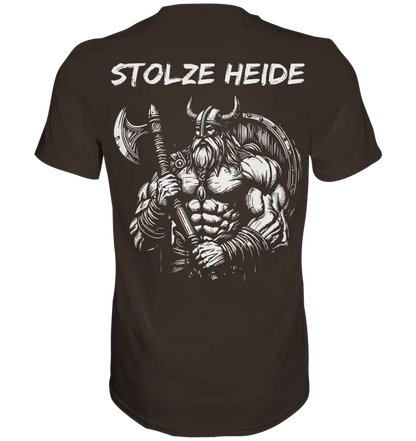 Stolze Heide - Premium Shirt (Beidseitiger Druck) - Unisex-Shirts