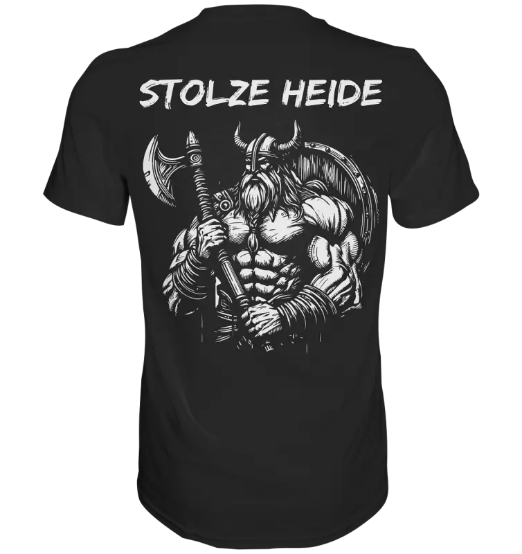 Stolze Heide - Premium Shirt (Beidseitiger Druck) - Unisex-Shirts