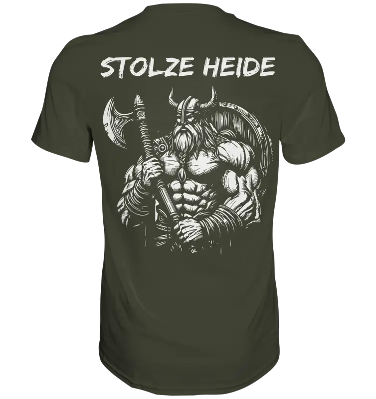 Stolze Heide - Premium Shirt (Beidseitiger Druck) - Unisex-Shirts