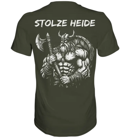 Stolze Heide - Premium Shirt (Beidseitiger Druck) - Unisex-Shirts