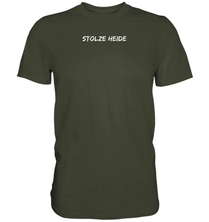 Stolze Heide - Premium Shirt (Beidseitiger Druck) - Urban Khaki / XS - Unisex-Shirts