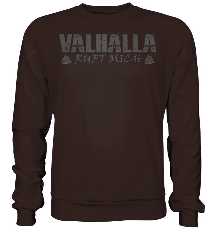 Valhalla ruft mich! - Unisex Sweatshirt (Beidseitiger Druck) - Hot Chocolate / XS - Sweatshirts