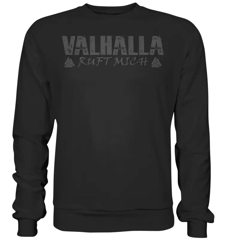 Valhalla ruft mich! - Unisex Sweatshirt (Beidseitiger Druck) - Jet Black / XS - Sweatshirts