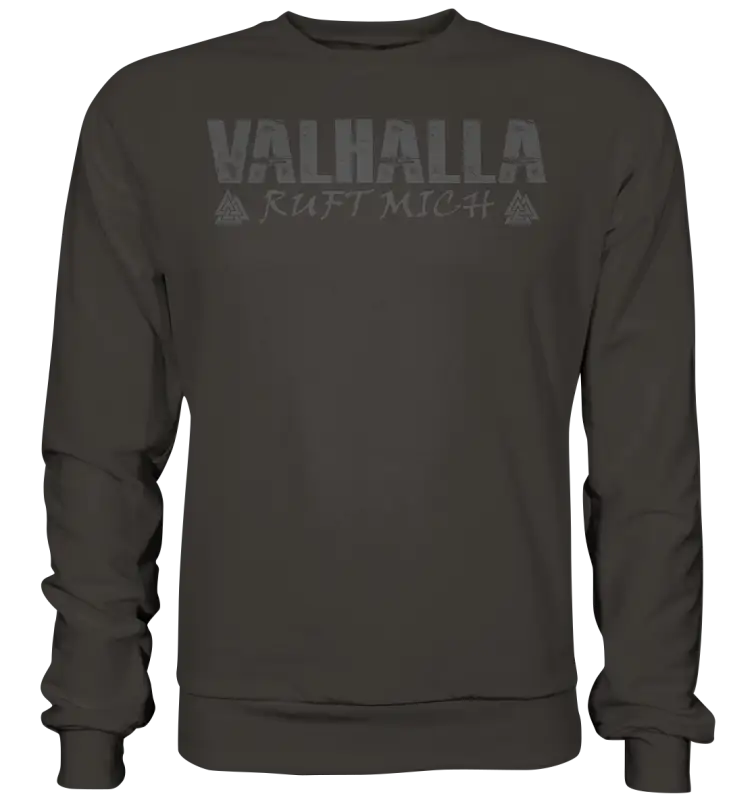 Valhalla ruft mich! - Unisex Sweatshirt (Beidseitiger Druck) - Storm Grey (Solid) / XS - Sweatshirts
