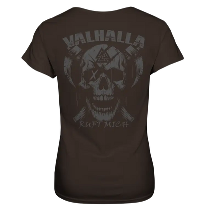 Valhalla ruft mich! - Wikinger Damen Shirt (Beidseitiger Druck) - Lady-Shirts