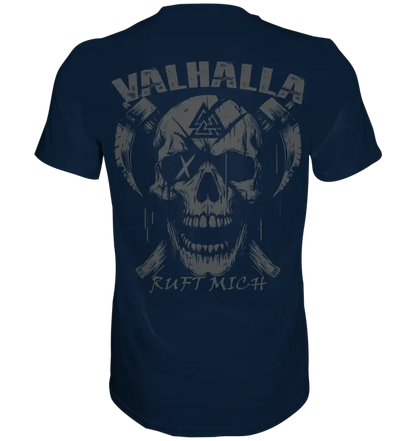 Valhalla ruft mich! - Wikinger Herren Shirt (Beidseitiger Druck) - Unisex-Shirts