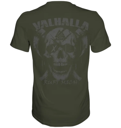 Valhalla ruft mich! - Wikinger Herren Shirt (Beidseitiger Druck) - Unisex-Shirts