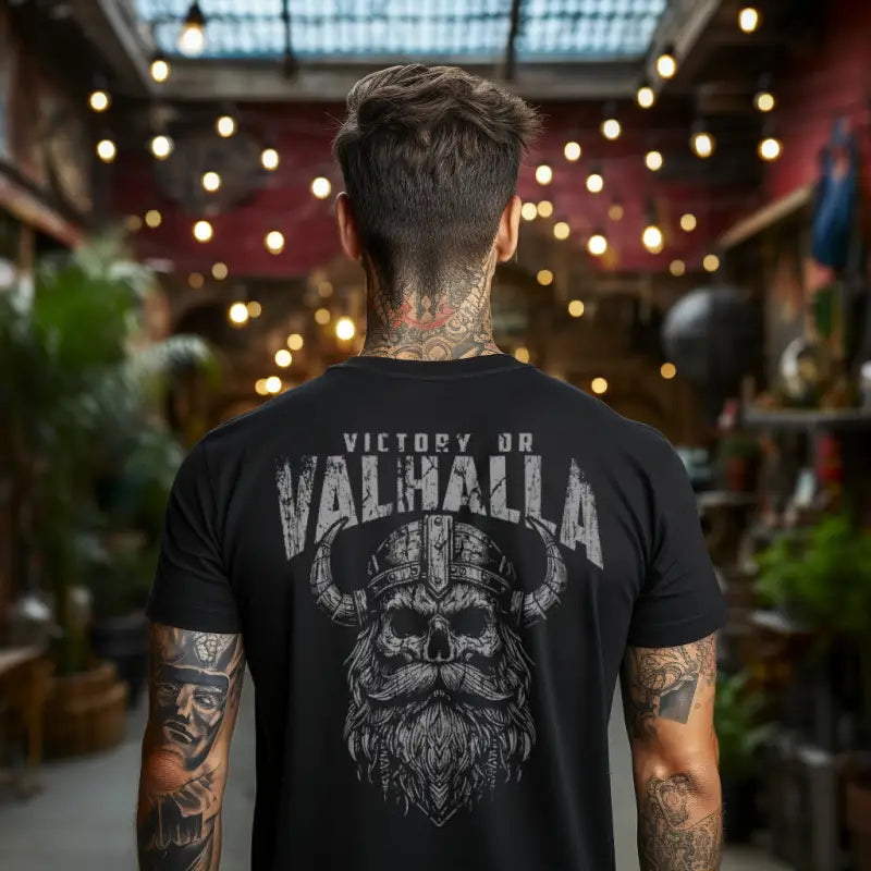 Victory of Valhalla - Premium Shirt (Beidseitiger Druck) - Donnerwolf